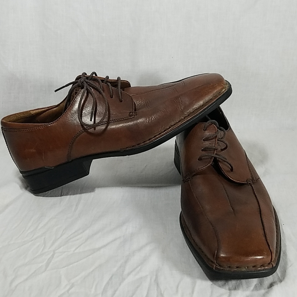 Rockport Leather Shoe Kinetic Air Circulator Brown